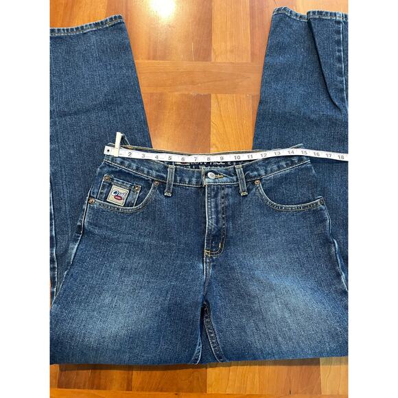 Cruel Girl Low Rise Slim Bootcut Jeans Size 9 Long Dark Wash Western Denim Y2K - Picture 8 of 12